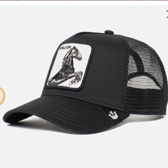 Goorin Bros Take a ride on the wild side Stallion trucker hat Black OS Nwt - Picture 2 of 8